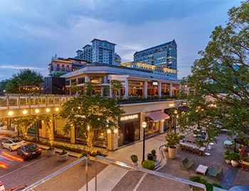 Buckhead Village District luxury shopping and dining near Elyse Buckhead