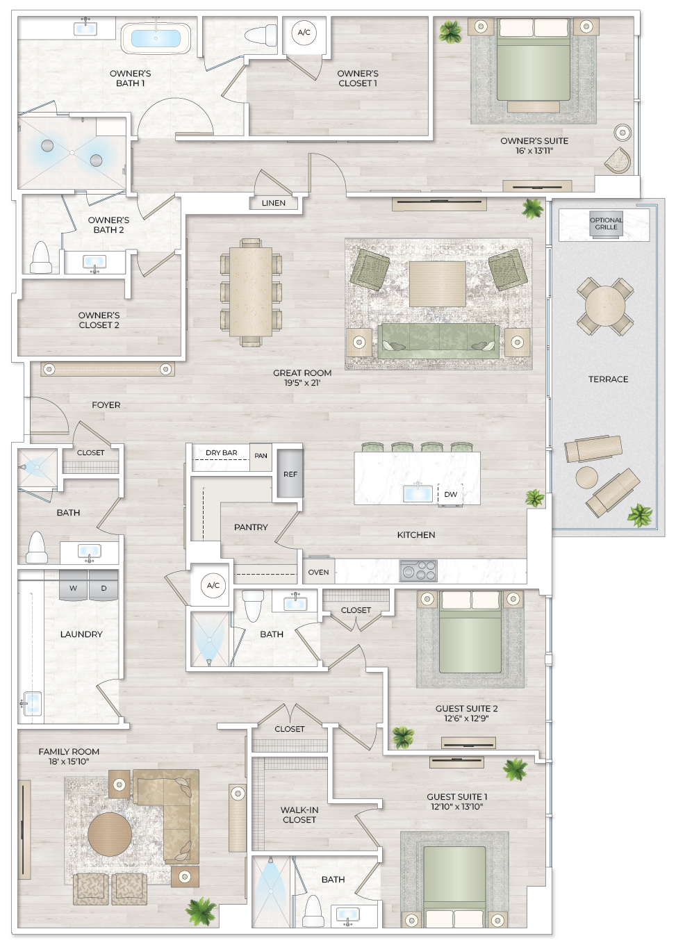 Solana Bay Residences Miami - Penthouse 2 - Floorplan Image