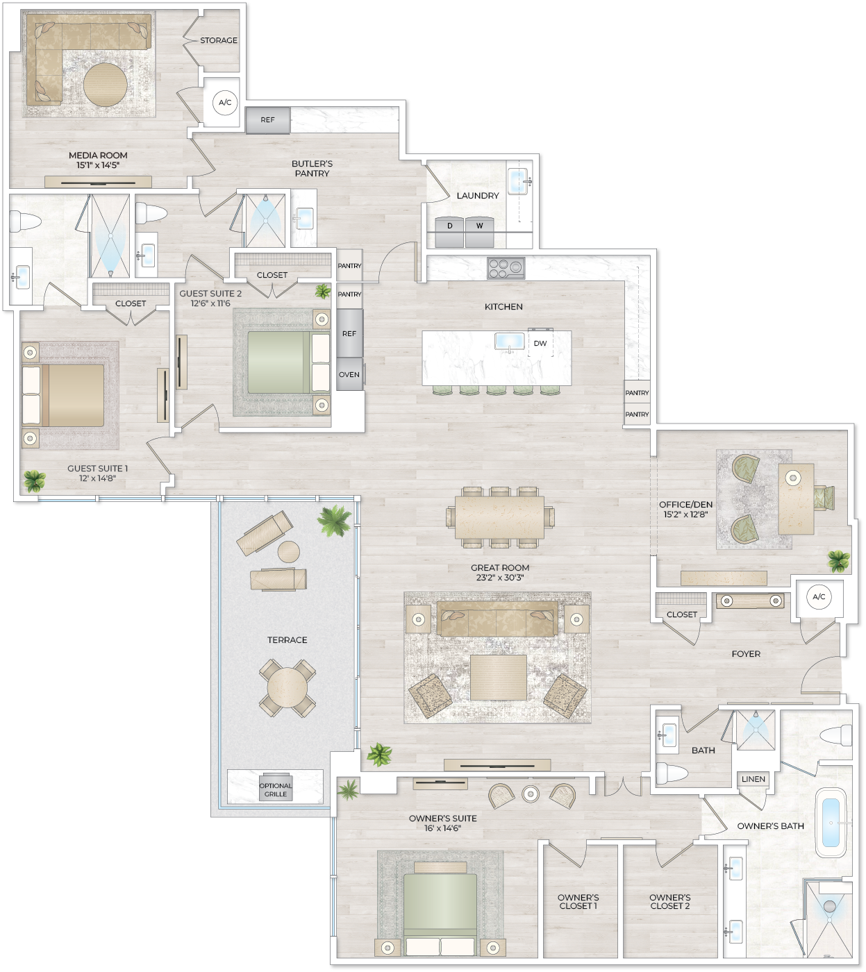 Solana Bay Residences Miami - Estate 6 - Floorplan Image
