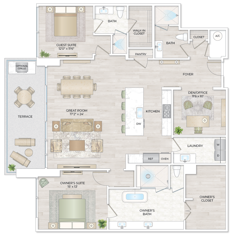 Solana Bay Residences Miami - Landmark 4 - Floorplan Image