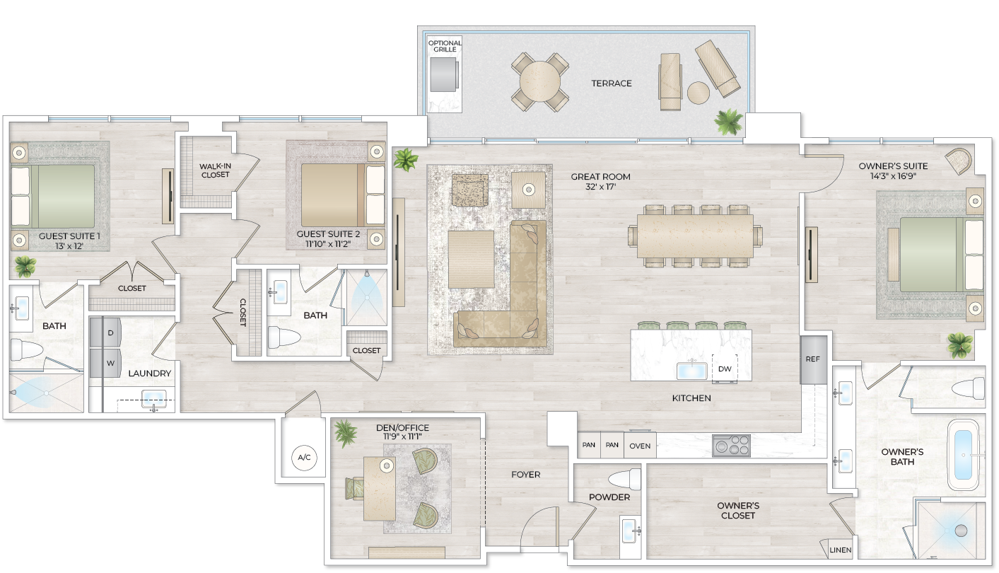Solana Bay Residences Miami - Penthouse 10 - Floorplan Image