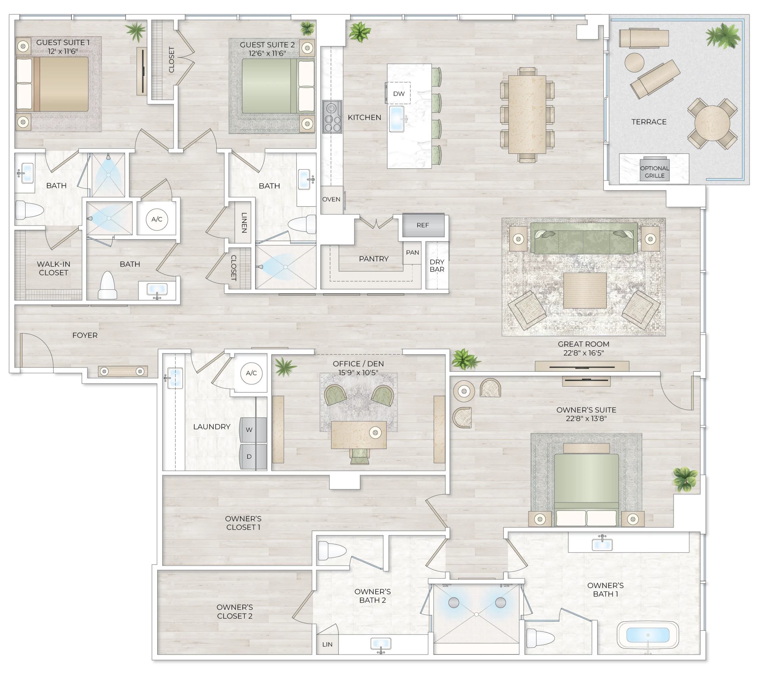 Solana Bay Residences Miami - Estate 1 - Floorplan Image