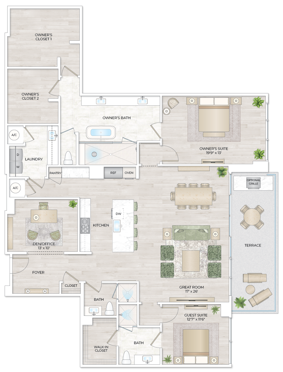 Solana Bay Residences Miami - Landmark 1 - Floorplan Image