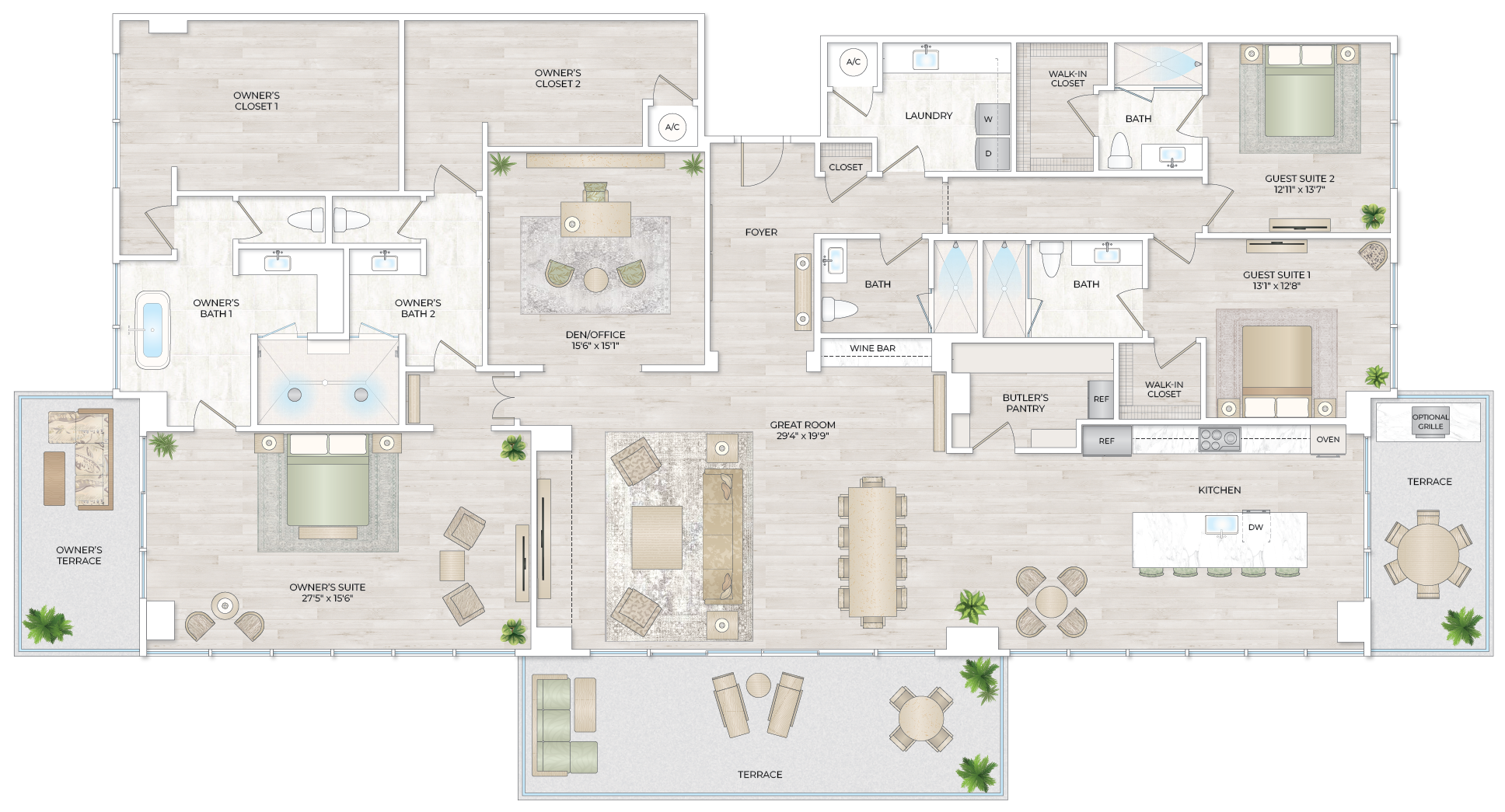 Solana Bay Residences Miami - Estate 4 - Floorplan Image