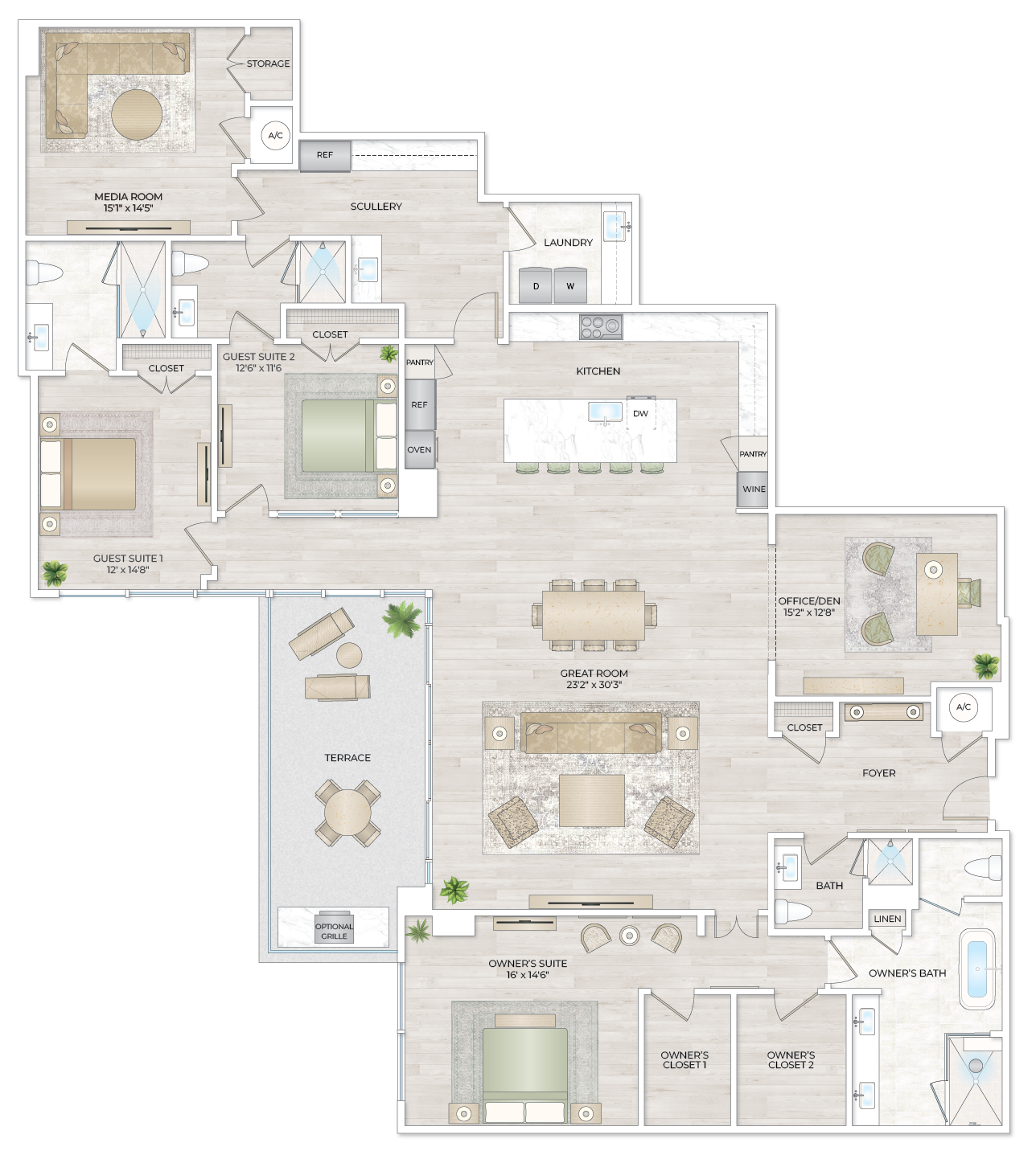 Solana Bay Residences Miami - Estate 6 - Floorplan Image