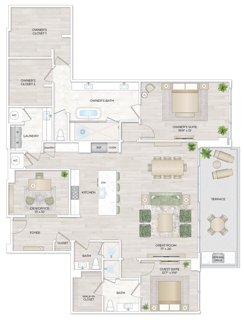 Solana Bay Residences Miami - Landmark 1 - Floorplan Image