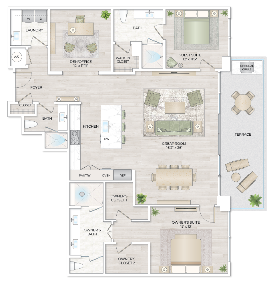 Solana Bay Residences Miami - Landmark 3 - Floorplan Image