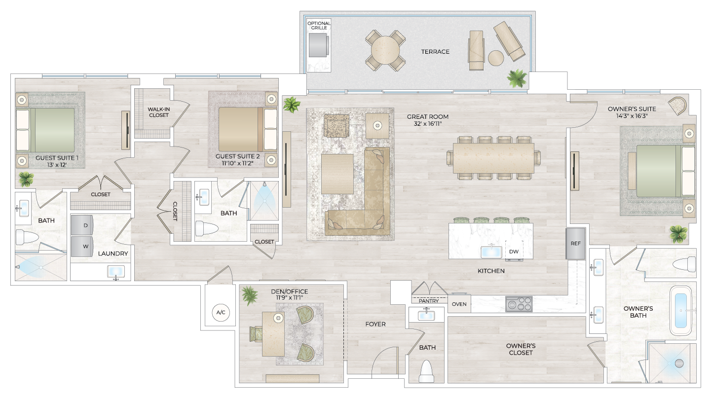 Solana Bay Residences Miami - Penthouse 10 - Floorplan Image