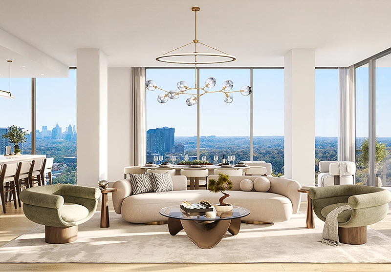 Elyse Buckhead Penthouse Collection Great Room