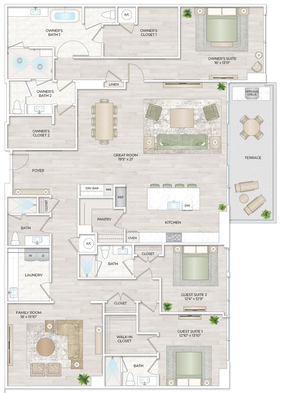 Solana Bay Residences Miami - Penthouse 2 - Floorplan Image