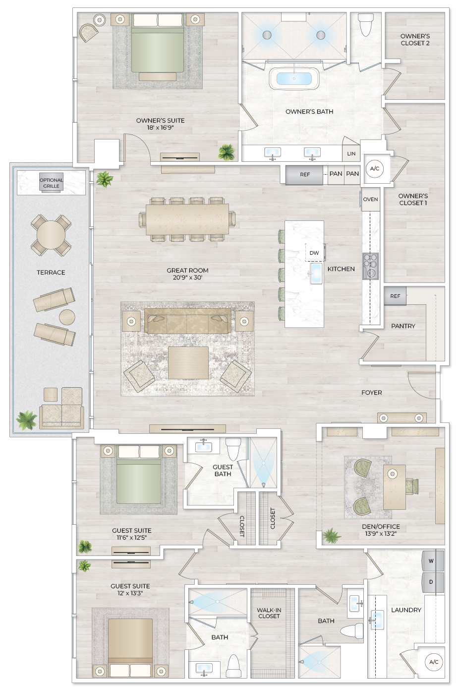 Solana Bay Residences Miami - Penthouse 5 - Floorplan Image