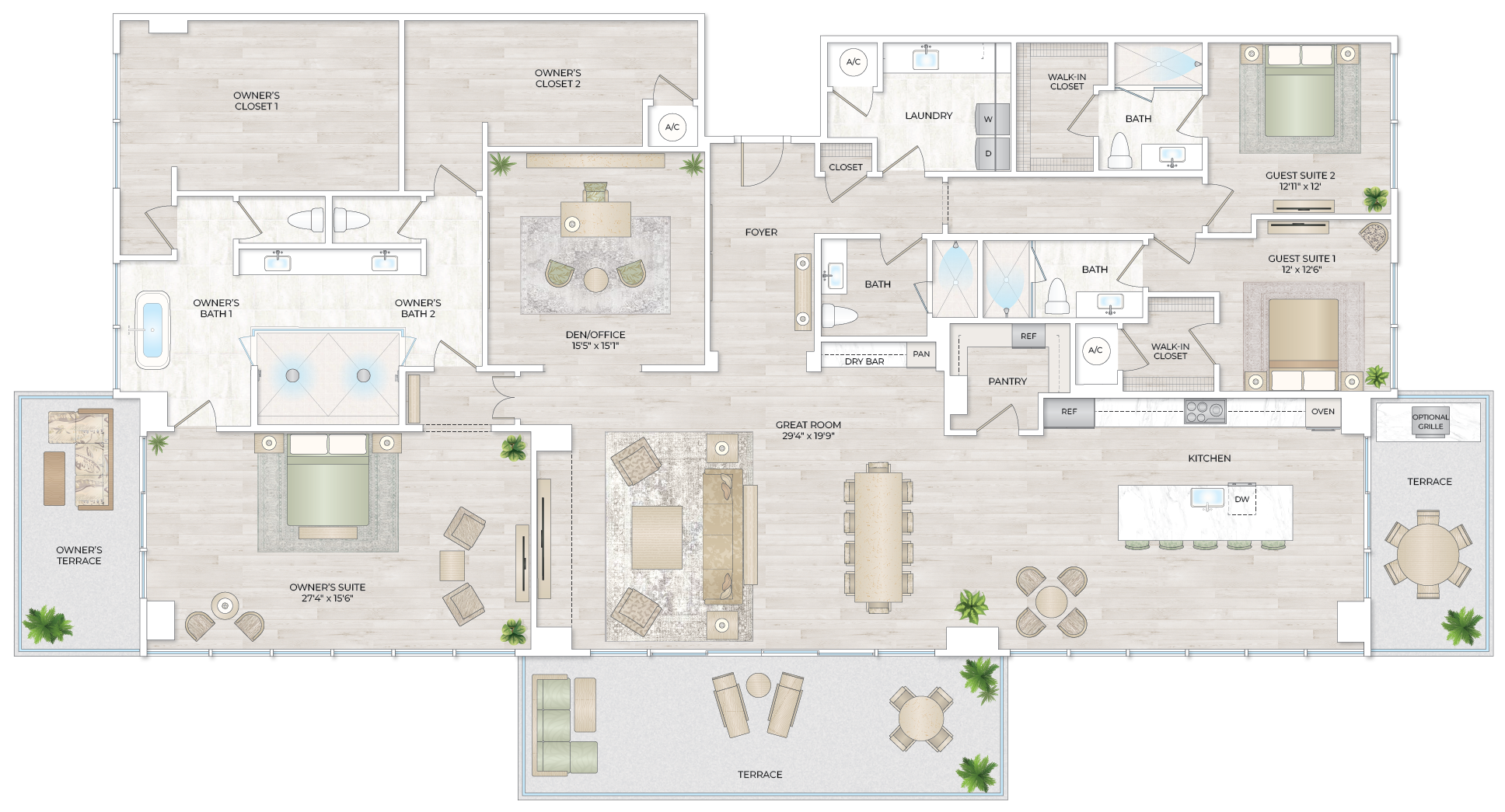 Solana Bay Residences Miami - Penthouse 4 - Floorplan Image