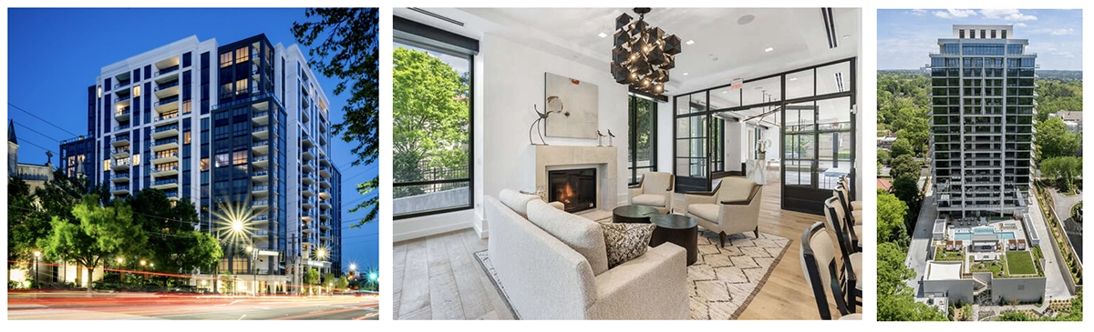 Graydon Buckhead and The Dillon condominium towers developed by Kolter Urban in Buckhead Atlanta