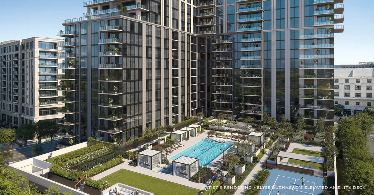 Elyse Buckhead Exterior and Amenity Deck