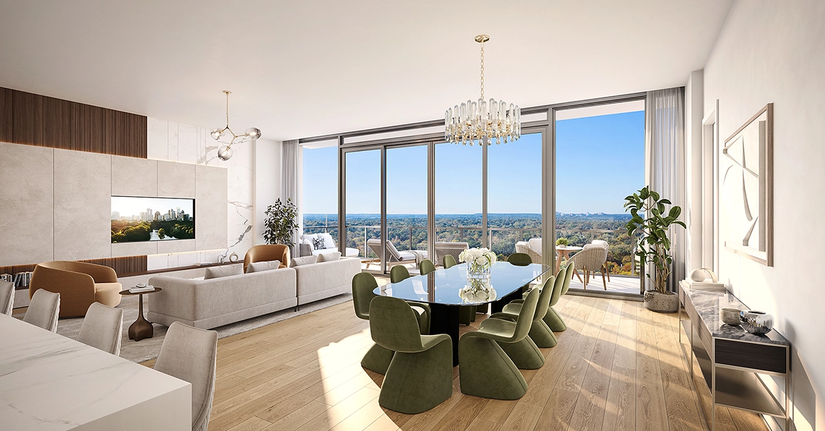 Estate 5 Great room rendering 